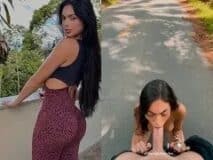 Brenda Trindade mamando namorado na rua 240x180 1